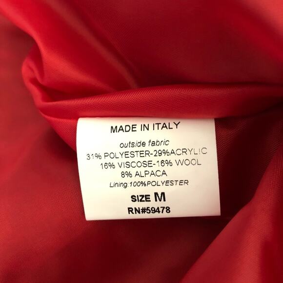 NWT CHEPÈ Giuliana Oversized Coat M Made in Italy - Picture 9 of 9